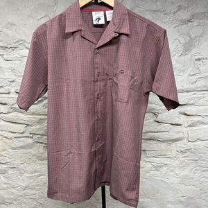 NWOT Gnarly Camp Shirt Boy's Sz L (16-16) Red Plaid Skateboarding Streetwear